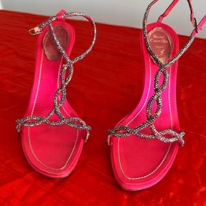 Rene Caovilla Rhinestone Sandal